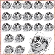 (NVIS) 20Pack Ball Transfer Bearing Steel Swivel Ball Caster Double Hole Screw Mount Ball Suitable f