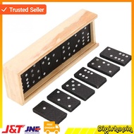 KAYU Domino Blocks Toys Domino Gaple Wood Board Game 28pcs/Domino Cards/Dominos/Wooden Dominos/Woode