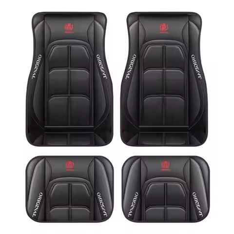4 PCS 2D Universal Style Car Floor Mat for VW Golf Passat B5 B6 B7 B8 CC Touran Tiguan Toureg Touare