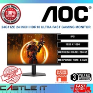 AOC 24G11ZE 24 Inch IPS FHD 200Hz Gaming Monitor HDR10 Ultra Fast
