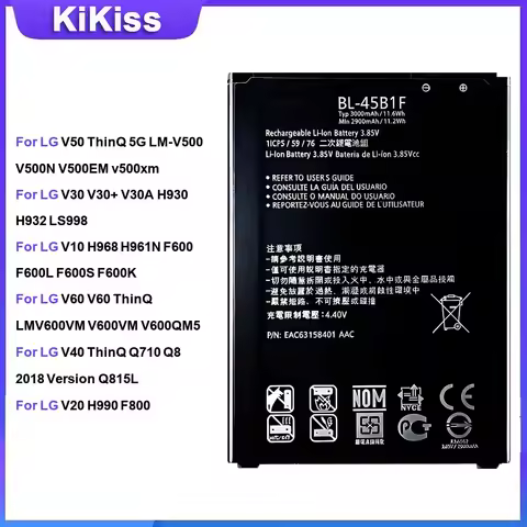 Battery For LG V50 ThinQ 5G LM-V500 V30 V30+ V30A V10 H968 H961N V60 V60 ThinQ V40 ThinQ Q710 V20 H9