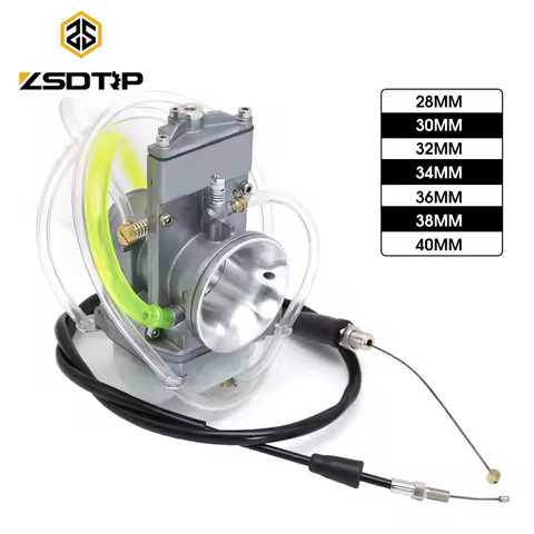 ZSDTRP 2T 38mm 40mm For Lectron Carburetor with Cable For Yamah Kawasak Suzuk Honda YZ250F KX250F RM