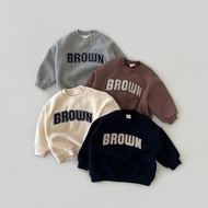 Baby fashion hoodie, autumn and winter thick top, stylish and handsome children's printed baby sprin