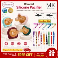 Autumnz Comfort Silicone Pacifier Round Orthidontic Baby Soother Clip BPA Free Easy Soother Holder C