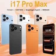 1 brand-new i17 Pro Max Android smartphone, 7.3-inch large screen, 4G, 3GB+64GB, multi-color fashion