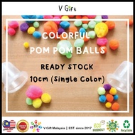 150PCS POM POM BALLS Single Color Soft Round Shaped Pompom Balls | Fluffy Pom Pom | Crafting for Kid