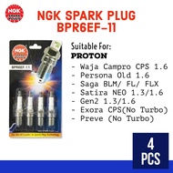 【100% ORIGINAL】NGK BPR6EF-11 PALAM PENCUCUH - PROTON WAJA CAMPRO/ PERSONA OLD/ SAGA BLM/ FL/ FLX/ GE
