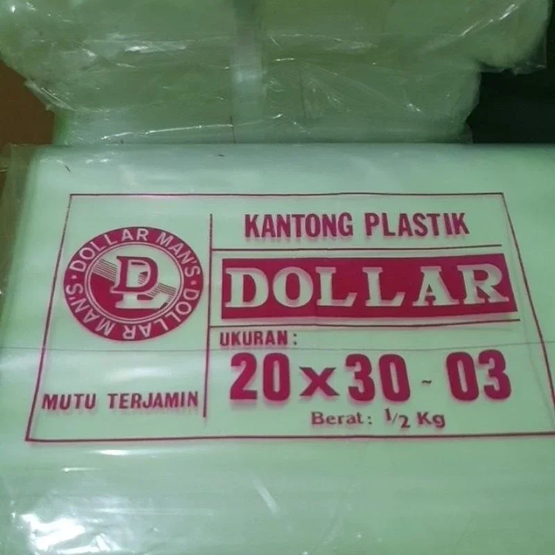 plastik Dollar 03 ukuran 17x35 03 sampai 25x45 03 ( 2 pak )