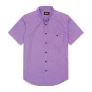 Short Sleeves Shirt Lilac Premium | Kemeja Polos Lilac Pria | Kemeja Pria Lengan Pendek Lilac Ungu