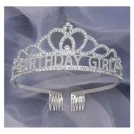 Crystal crown BIRTHDAY GIRL birthday party girl crown(ready stock)