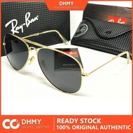 Rayban sunglasses New polarized aviator glass glod frame Gray 62mm