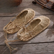 Handmade Full Woven Linen Shoes Men Women Woven Bag Live Streaming Rural Old-fashioned Studio Trendy