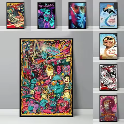 New Fear and Loathing In Las Vegas Classic Movie Poster Wall Art Painting Canvas Picture Prints Room