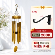 Feng shui wind chimes with high-quality bass meditation music 1m3, 432Hz therapeutic balcony hanging