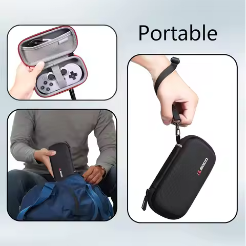 RLSOCO Carrying Case for 8Bitdo SN30 Pro/M30 Bluetooth Controller and GENKI x 8BitDo PocketPro Porta