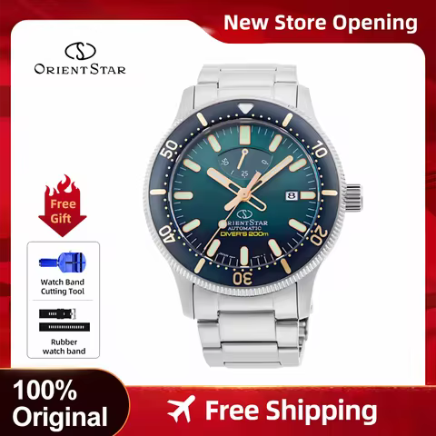 ORIENT STAR Japanese original men's watch 200m Waterproof Luminous Diving sports watch Stainless Ste