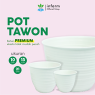 Infarm Pot Tawon Putih Pot Tanaman Bunga 10 cm