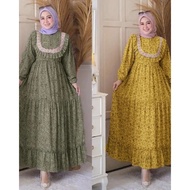 Gamis Lebaran 2023 Model Gamis Terbaru | Gamis Ceruty Baby Doll Full