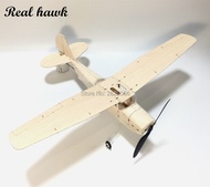 Min RC Plane Laser Cut Balsa Wood Airplane Kit Cessna L-19 Model Building Kit Outdoor Toys For Child
