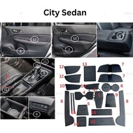 LEATHER Honda City GN2 2020-2025 Interior Slot Mat Anti Slip Mat Car RS City Hatchback Honda City GN