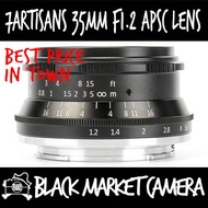 [BMC] 7Artisans 35mm F1.2 Black APSC Sony E / Fujifilm X / Canon EOS M / Micro 4/3 Mount *Local Warranty