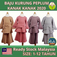 Baju Raya Budak Perempuan 2020 - Baju Kurung Peplum Budak / Kanakkanak - FR710