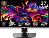 MSI MPG 272URX QD-OLED 27インチ 3840 x 2160 (UHD) コンピューターモニター 240Hz 適応同期 HDMI DPポート VESAマウント可能 チルトスピーカー