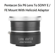 Pentacon 6 (Kiev 60) SLR Lens To SONY E / FE Mount With Helicoid Adaptor (微距接環，神力環)