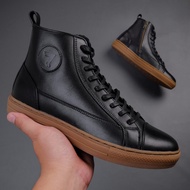 BRAVE BLACK GUM (GENUINE LEATHER) - Reylman x Sneakers Pedia Men's Casual Boots
