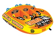 Wow Sports - 3 Person Towable Wild Wing Inflatable Raft Tube - A Boating Accessory - Front & Back To