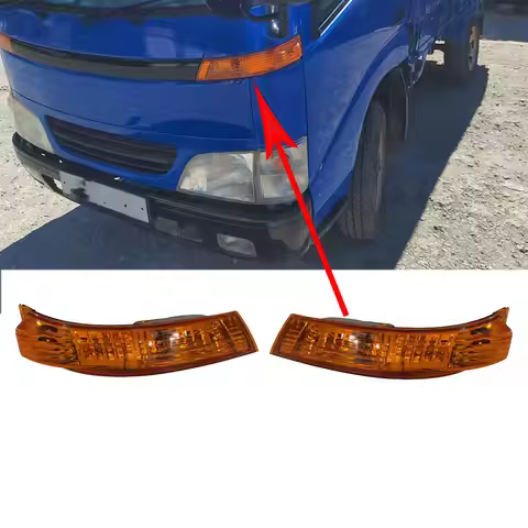 A Pair Car Fog Lamp for Toyota DYNA For Hino 300 For ToyoAce 1999-2003 Crystal BU301 BU306 BU420