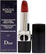 Dior Christian Rouge Couture Lipstick - 999 Metalic Lipstick (Refillable) Women 0.12 oz