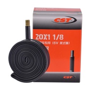 CST 20x1 1/8 3/8 Bicycle Inner Tube for 20inch 451 Mountain Road Bike Inner FV/SV Butyl Rubber Inner