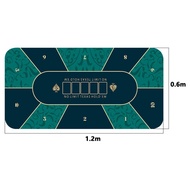 XELKA ไบเซ่ รูปโป๊กเกอร์ผ้าปูโต๊ะ Texas Holdem กันน้ำกันน้ำได้ ผ้าคาสิโนรูเล็ต เสื่อรองจาน 21จุด เสื