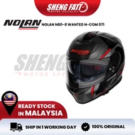 NOLAN N80-8 Wanted 071 Helmet Full Face Helmet Motor  Full Face Original Superbike SIRIM Intercom SH
