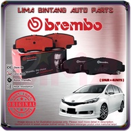 Toyota Wish Sepet ZGE20 ZGE21 ZGE22 Front / Rear Brake Pads , Disc Brake Pad Brembo Ceramic NAO (2009-2018)