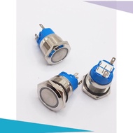 New 22mm Press Lock Steel Switch 12-24v 220v Red Green Tea Plug Socket Yellow Blue