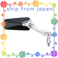 Tanax Bike Mirror Napoleon Gasket Mirror Black × Chrome-plated Right Side 10mm Right-hand Screw AM2-