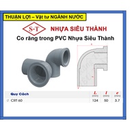 Shrink Teeth in 60mm to 60mm PVC pipe - Genuine Sieu Thanh Plastic