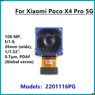 Tested Big Rear Main Back Camera Module for Xiaomi Poco X4 Pro 5G 108MP Backside Camera Phone Flex C