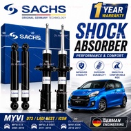 MYVI ABSORBER FRONT REAR SACHS ORIGINAL 2005-2017 D73 LAGI BEST D54T ICON SHOCK ABSORBER DEPAN BELAK
