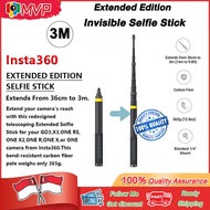 【🇸🇬 STOCK】Orignial Insta360 3m Extended Edition Invisible Selfie Stick Camera Accessories Carbon Fiber Handle for insta360 X4/ONE X3/RS/X2 for Ation Camera Accessories
