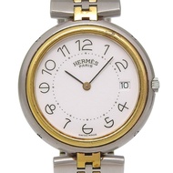 นาฬิกาข้อมือ Hermes Profile สแตนเลสสตีล ระบบควอตซ์ หน้าปัดสีขาว ยูนิเซ็กส์ [มือสอง]