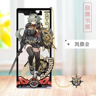 Game Zenless Zone Zero Metal Bookmark ZZZ Astra Yao Anby Trigger Evelyn Bookmark for Book Cosplay Bo