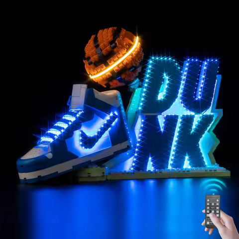 Kyglaring LED Light Kit suitable for Nike Dunk x LEGO® Set 43008 Building Blocks Decorative Lamp Not