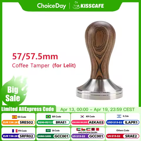 Coffee Tamper 57mm 57.5mm For Lelit Anna Anita 57MM Portafilter Stainless Steel Barista Espresso Mac