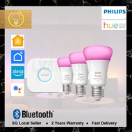 Philips Hue White and Color Ambiance LED Smart Light Bulb Starter Kit E27