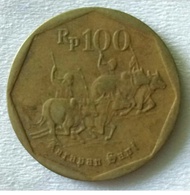 Koin kuno 100 rupiah karapan sapi 1991#kolektor#lagka#kuno