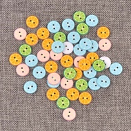 30pcs 1.5cm Lemon Fashion Mixed Shape Mini Resin Buttons For Clothing Craft Handmade Sewing Fashion 