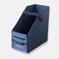 Vincita Keeper Brompton Box - Folding Bike Storage Solution Suitable For Keep The Vertical In Car Trunk To Save Space And Avoid Damange Integrated Cover Included. Blue With Black Zipper